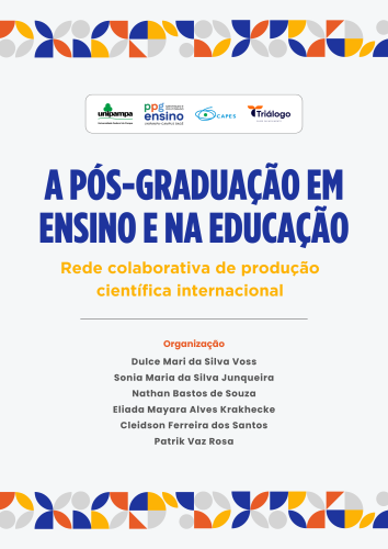 Capa do livro A Pós-Graduação em Ensino e na Educação: rede colaborativa de produção científica internacional